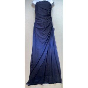 Jump Apparel Co. By Wendye Chaitin Y2K Women's Cocktail Maxi Dress Sz 9/10 Blue